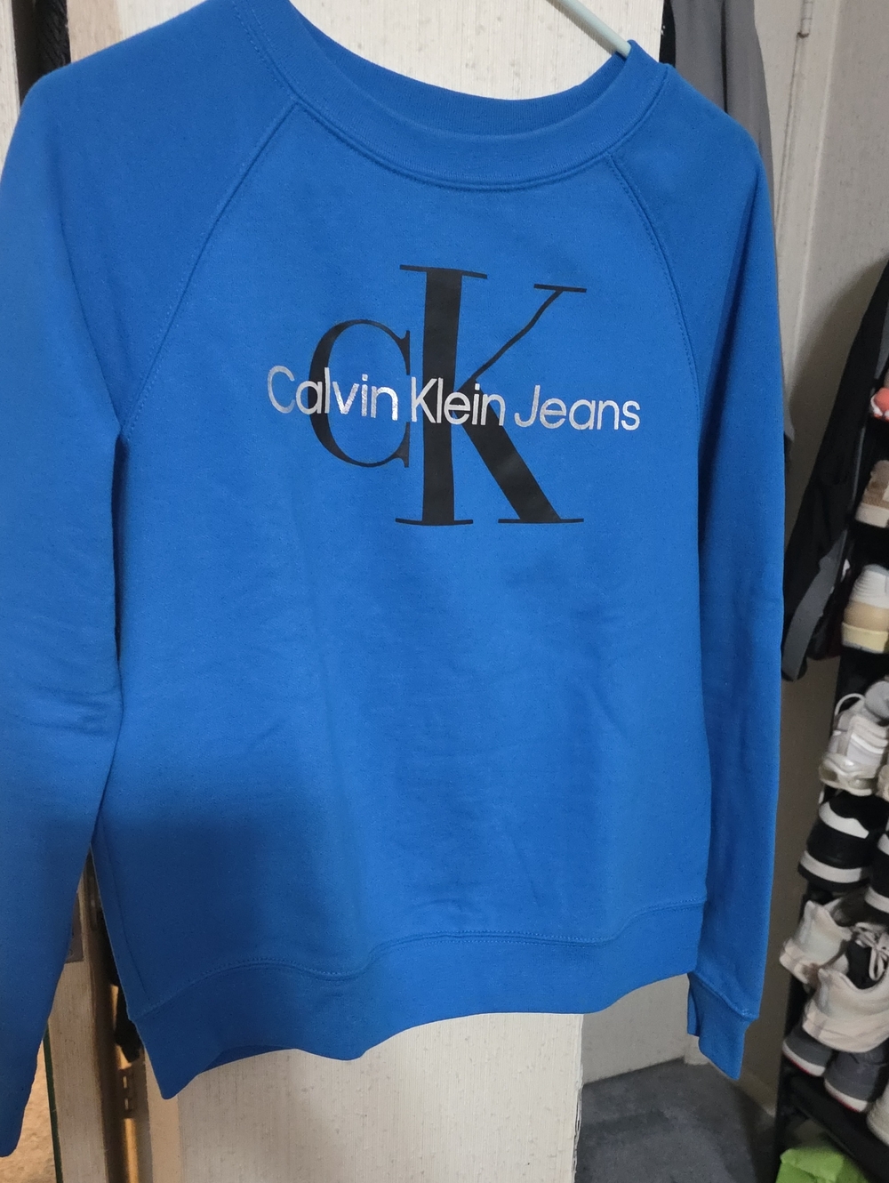 Calvin Klein Jeans Women's Blue Logo Sweatshirt